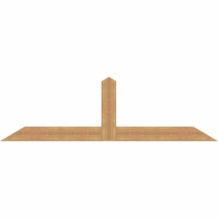 Ekena Millwork Portland Smooth Timber Gable Bracket, Western Red Cedar, 84"W x 24"H x 3 1/2"D x 5 1/2"F, 7/12 Pitch GBW084X24X0406POR00SWR